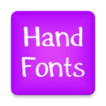 handwritten free font theme android application logo